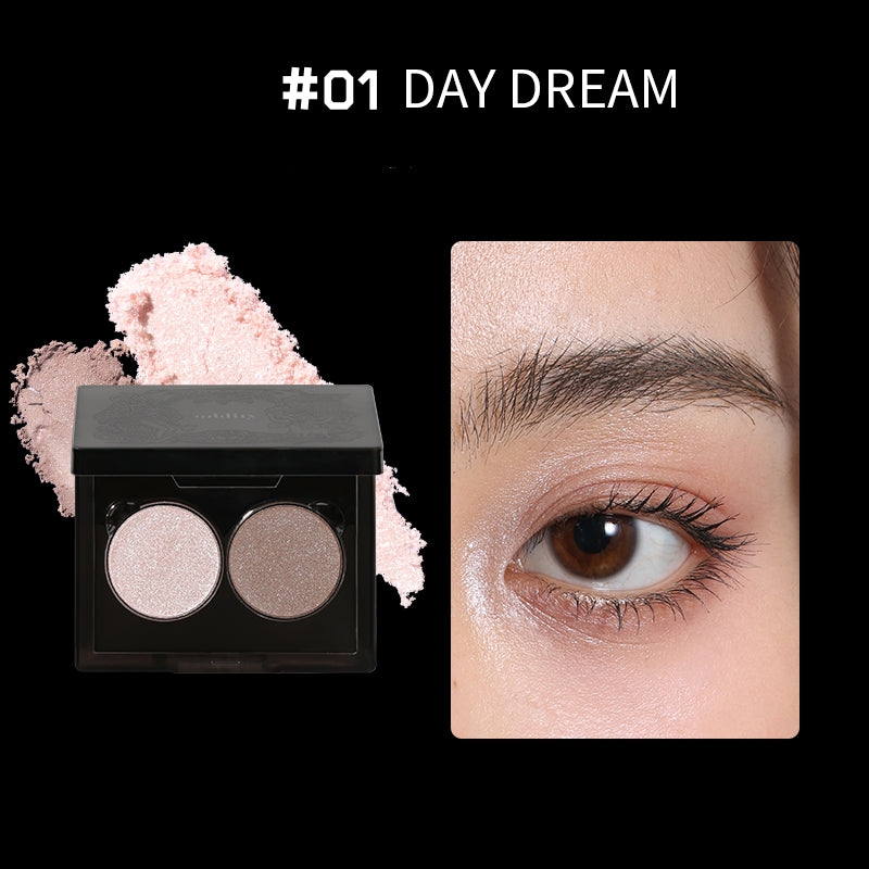 ODDITY 2-Color Matte & Diamond Shimmer Eyeshadow Palette T4961