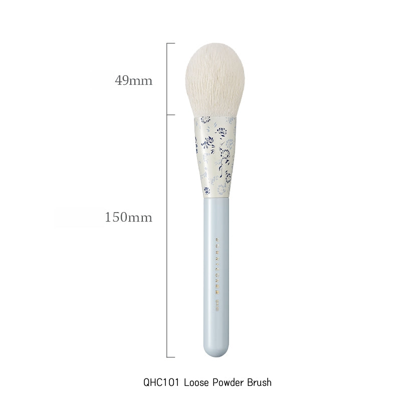ROWNYEON Blue-and-white Porcelain Professional Makeup Brush 12 Pcs Set T4993