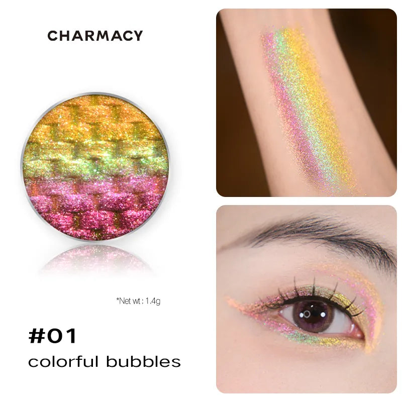 CHARMACY Rainbow Chameleon Diamond Gradient Eyeshadow T4296