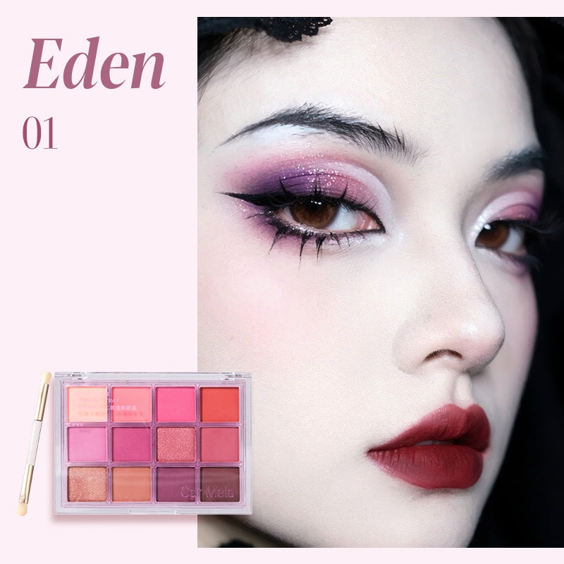 CARMELA 12-color Glazed Eyeshadow Palette T5031