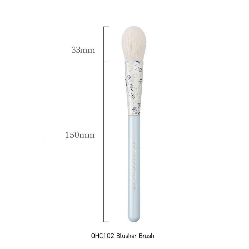 ROWNYEON Blue-and-white Porcelain Professional Makeup Brush 12 Pcs Set T4993