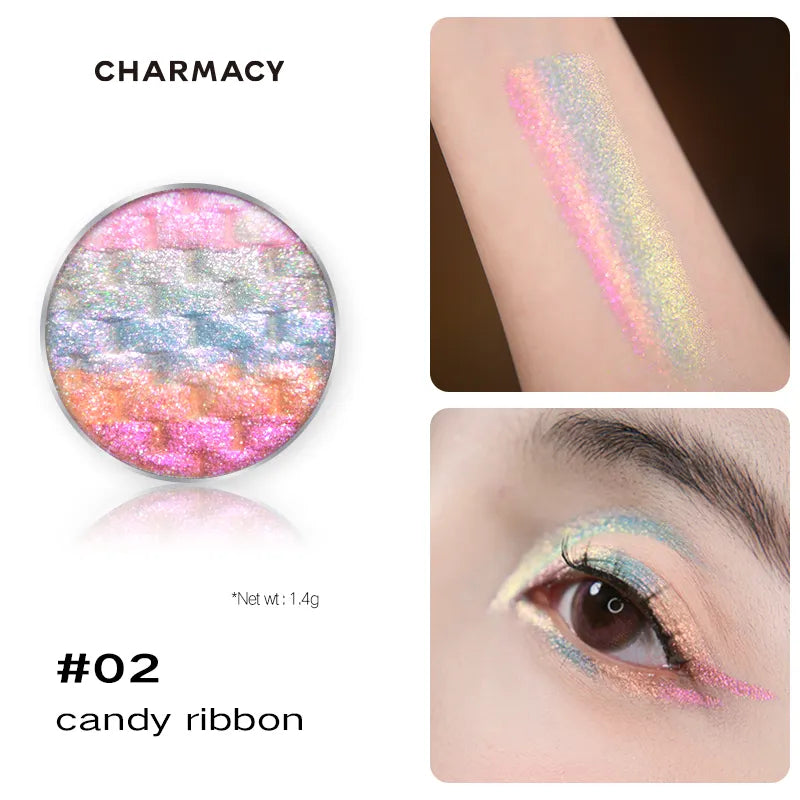 CHARMACY Rainbow Chameleon Diamond Gradient Eyeshadow T4296
