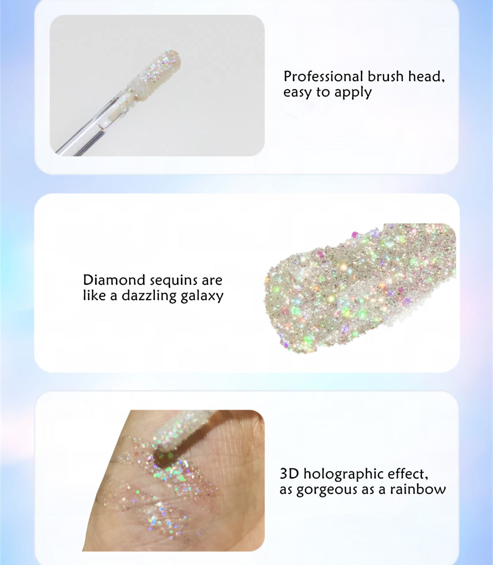 SheenEffect Diamond 3D Holographic Liquid Eyeshadow T3922