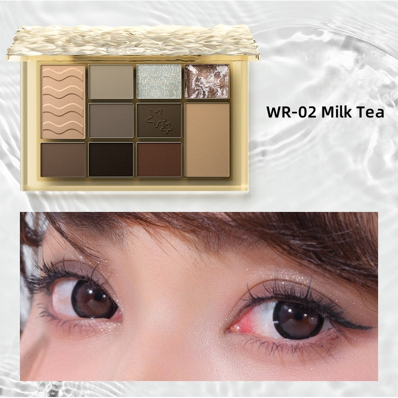 SheDella Water Ripple 10-Color Eyeshadow Palette T4433