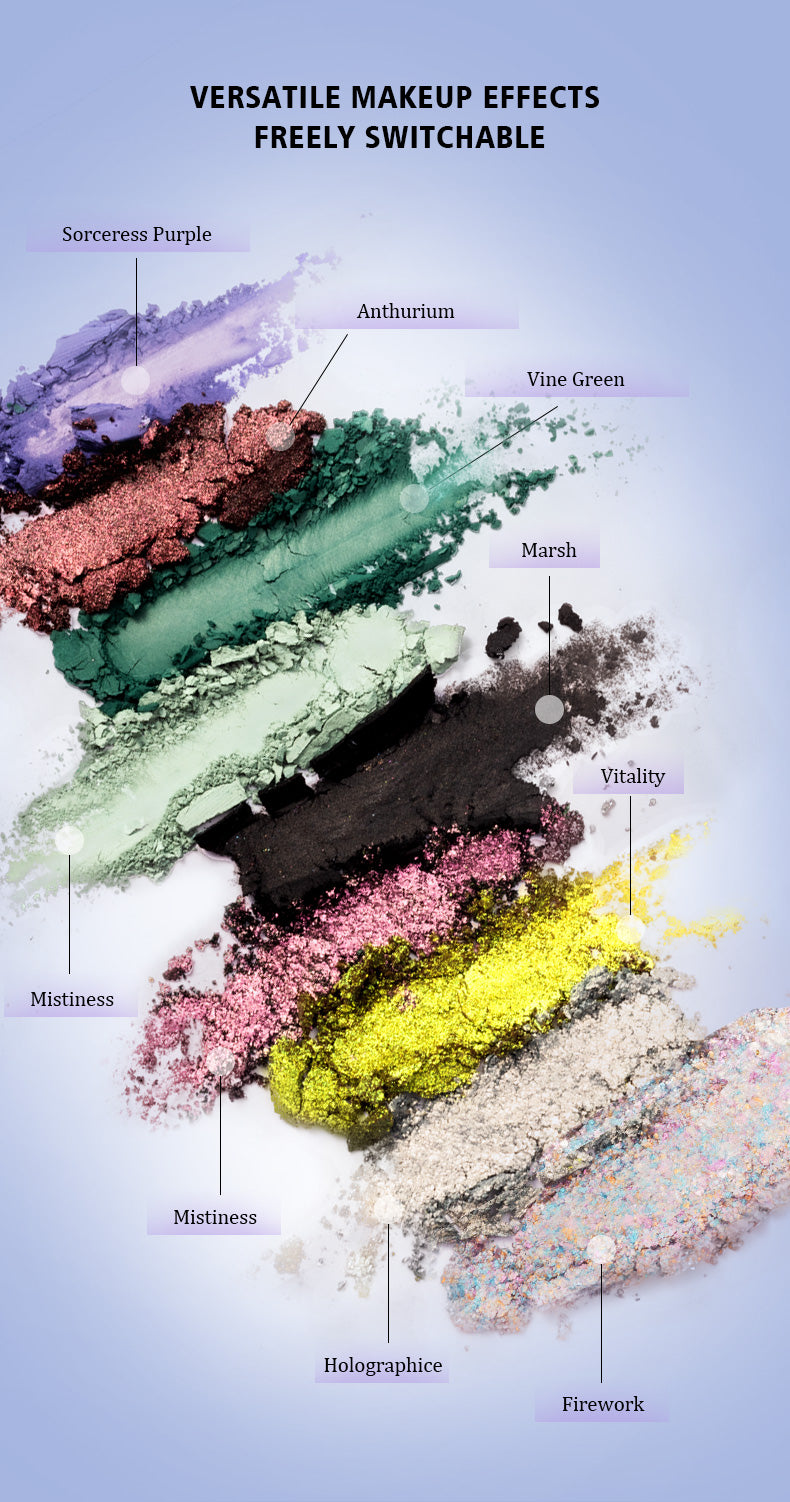 CHARM VARY Savage Growth 9-Color Chameleon Eyeshadow Palette T4728