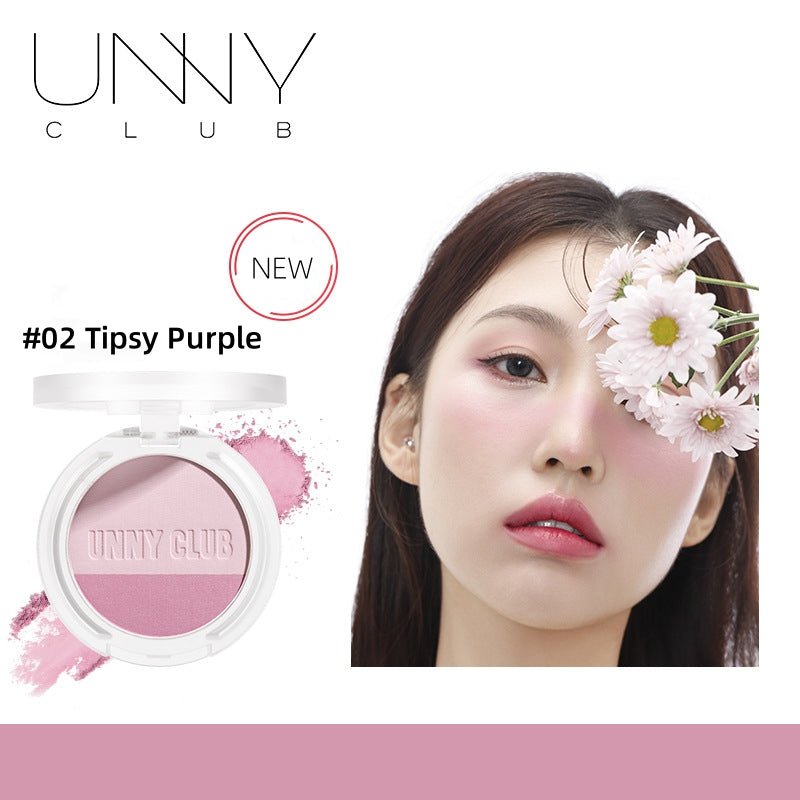 UNNY CLUB Satin Matte & Shimmer Makeup Blusher T2459