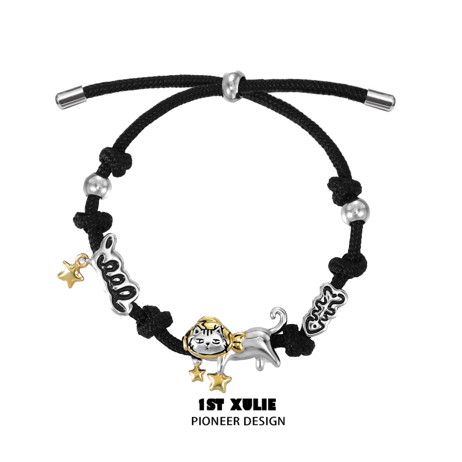 1STXULIE Bad Cat Collection Niche Gothic Bracelet T4699