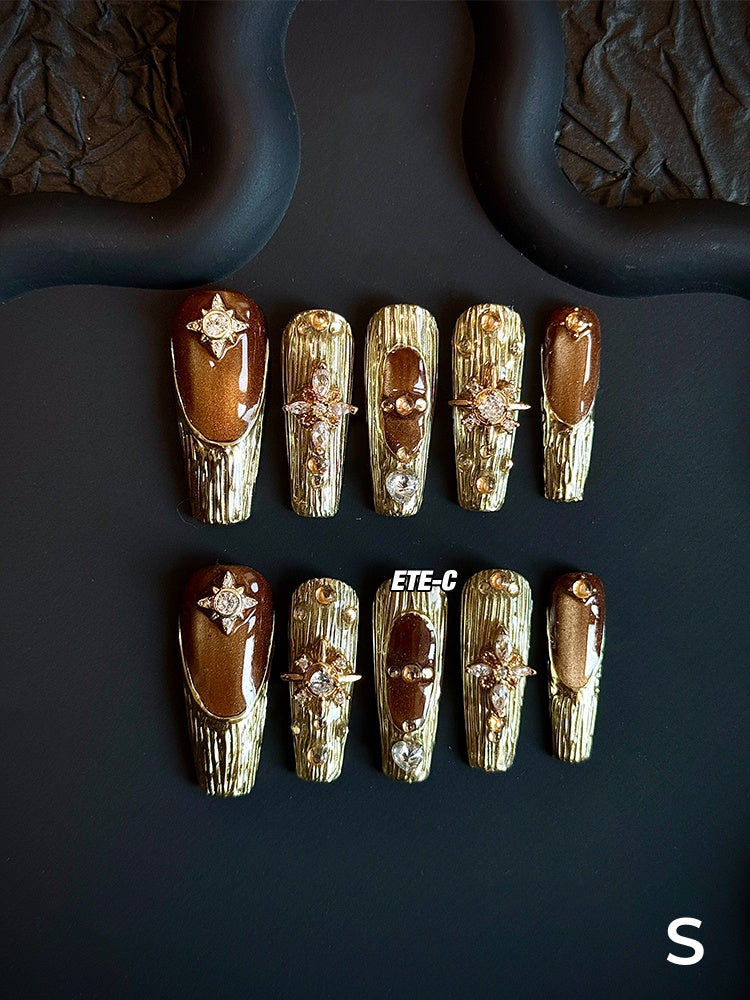 ETERNITY'C Handmade Custom Phantom of Opera Pressed On Wearable Nails T4987