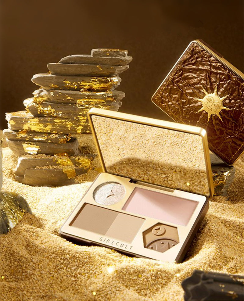 Girlcult Gold Digger Belle Series Highlighter &amp; Contour Makeup Palette T3972