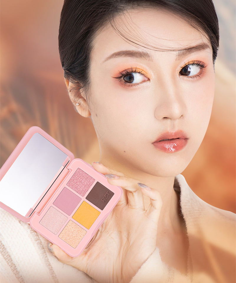 ROMANTIC BEAUTY Inflorescence 6 Color Eyeshadow Palette T3885