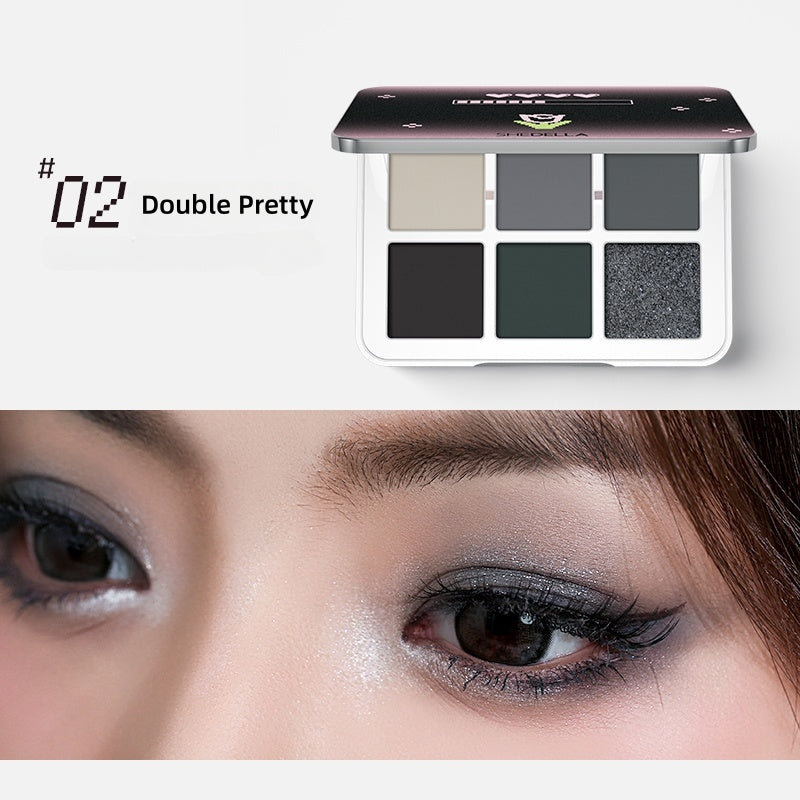 SheDella Romantic Factor 6-Color Eyeshadow Palette T4432