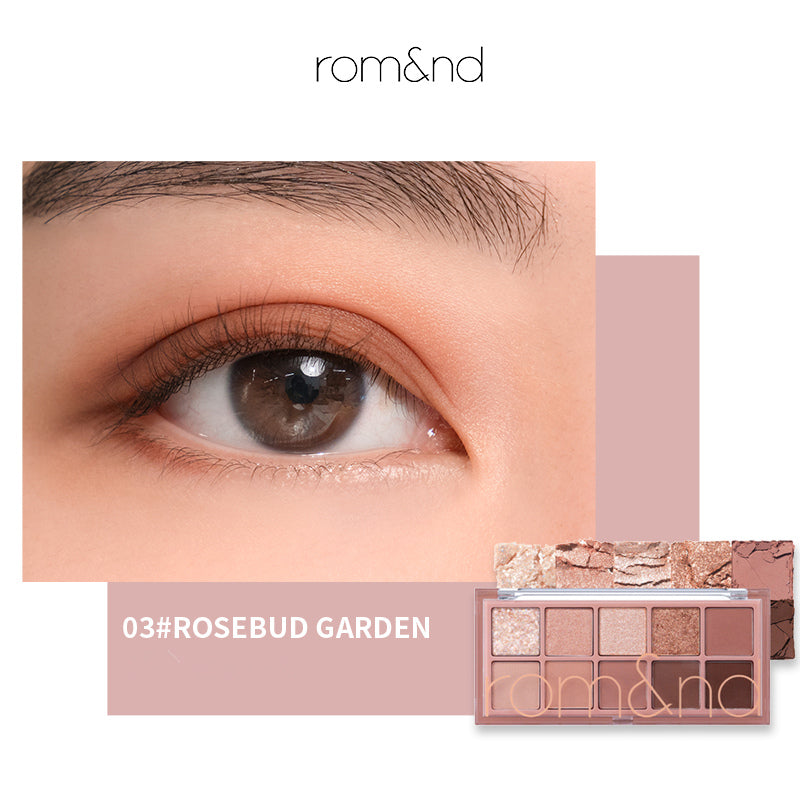 ROMAND 10 Colors Matte & Pearlescent Eyeshadow Palette T4137