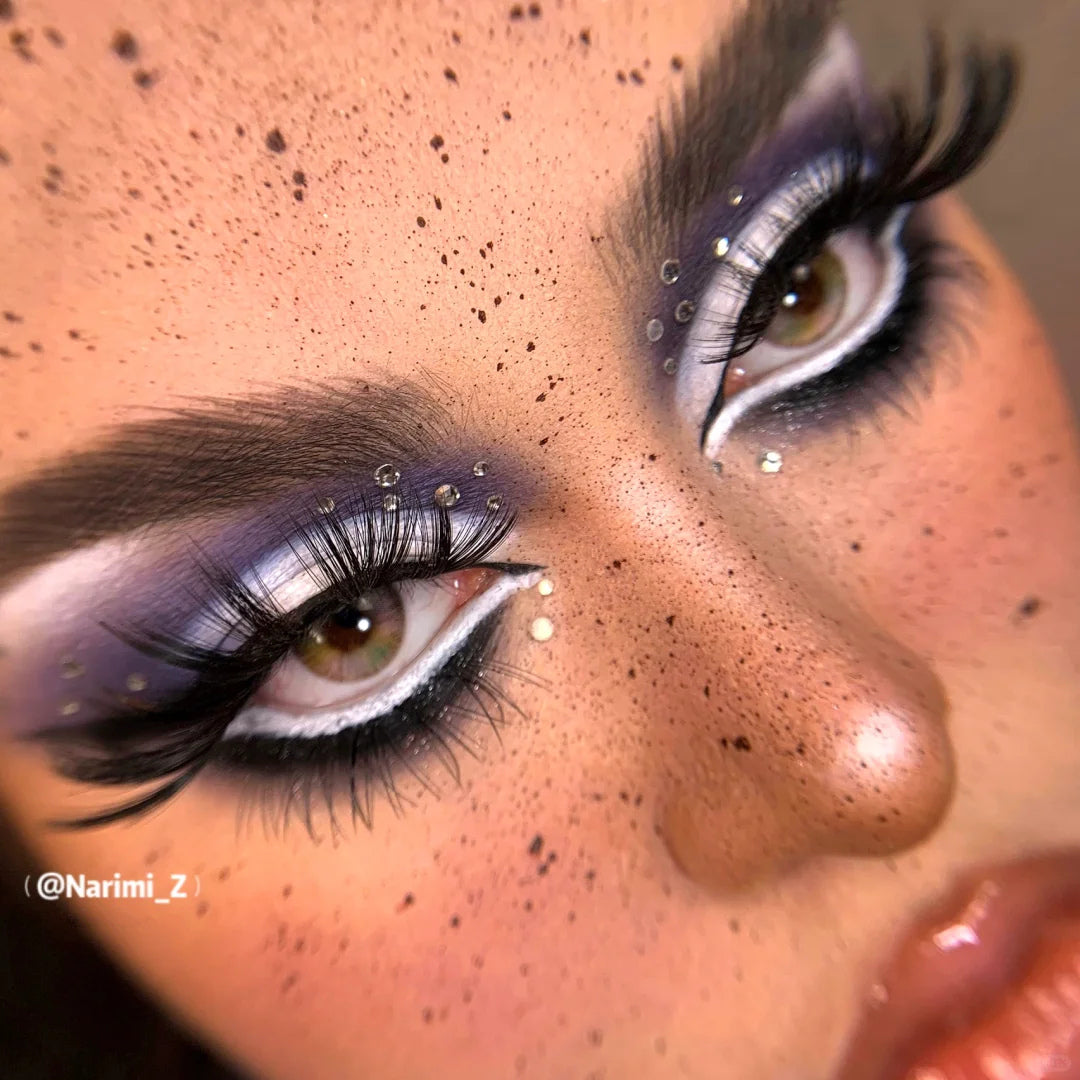 Narimi Black Ash 8-Color Holographic Eyeshadow Palette (5.0) T3846