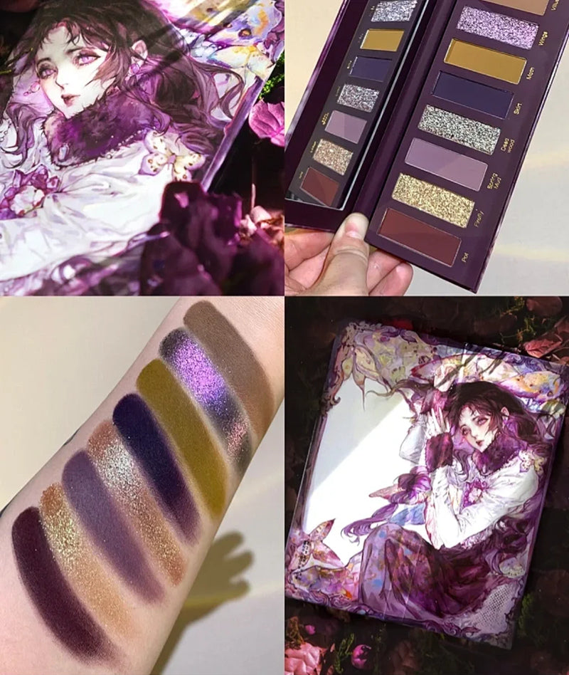 Narimi Purple Dead Wood 8-Color Eyeshadow Palette (5.0) T3945