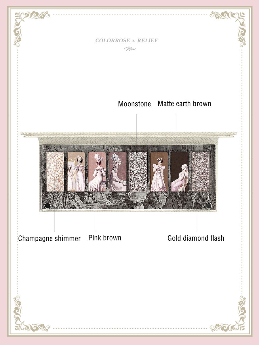 COLORROSE Artist's Fantasy 8-Color Eyeshadow Palette T3831