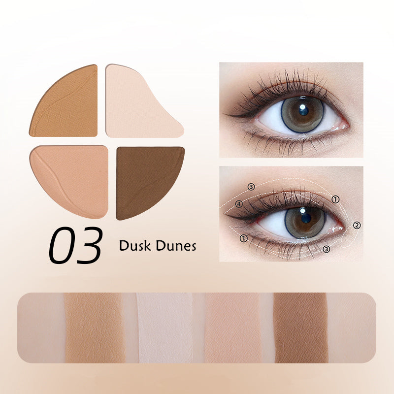 ROMANTIC BEAUTY Pink Bubble 4 Color Eyeshadow Palette T3881