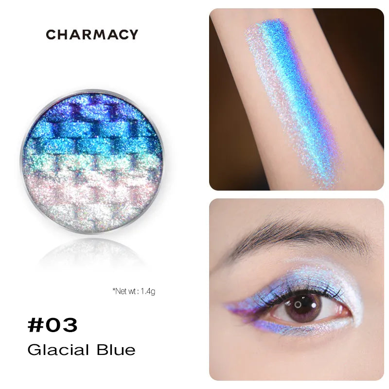 CHARMACY Rainbow Chameleon Diamond Gradient Eyeshadow T4296