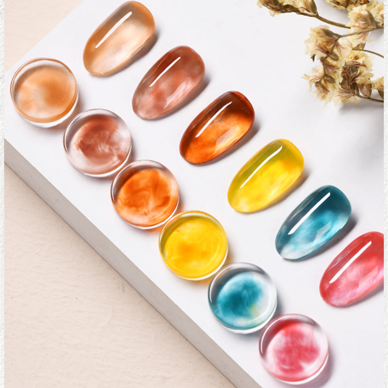 KellyKessa 15ml Luxury Crown Series Tortoiseshell Amber Gel Polish T3502