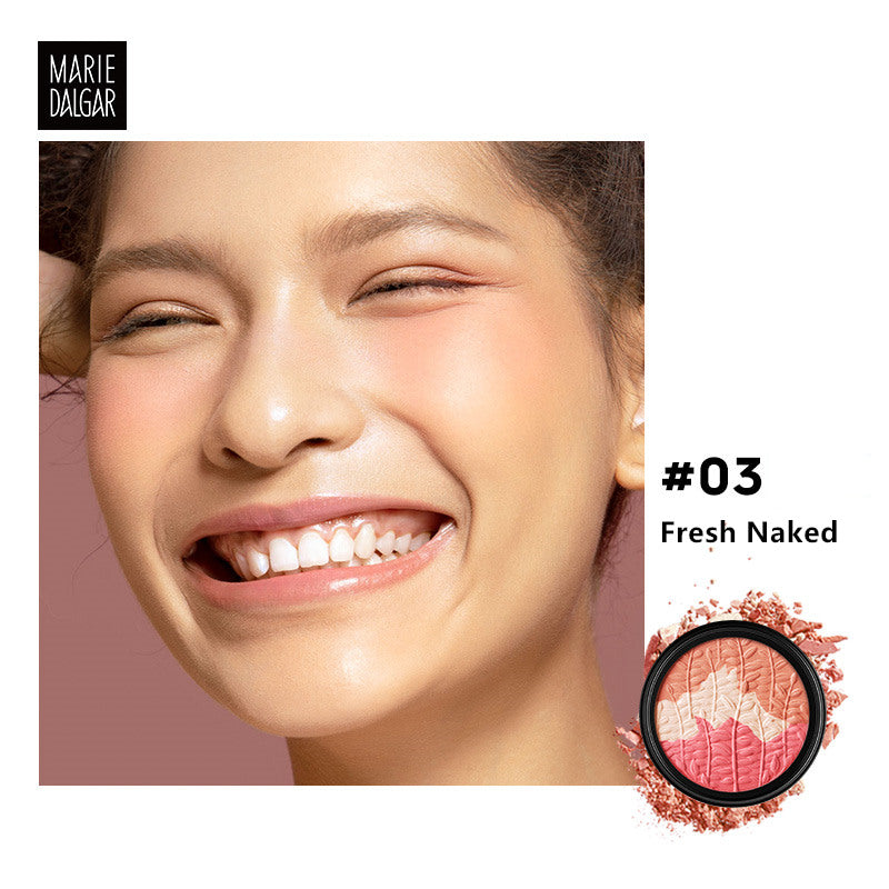 أحمر خدود مطفي ثلاثي الألوان من ماري دالغار T3717