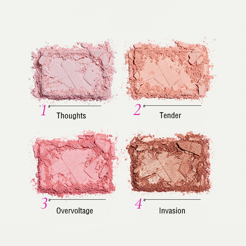 QianYan Pearlescent Shimmer & Matte Makeup Blusher T3676