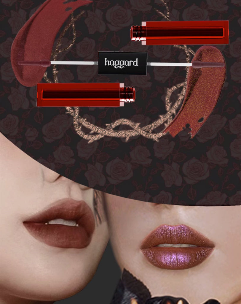 HAGGARD Abyss Series Double-Tube Pearlescent + Matte Lip Glaze T3684
