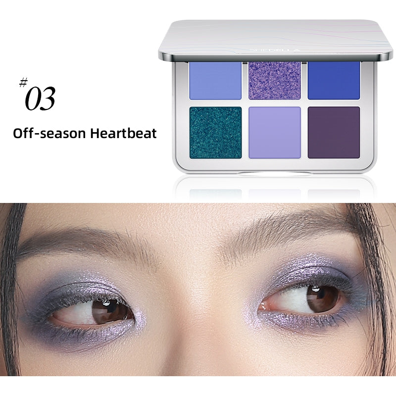 SheDella Future Technology 6-Color Eyeshadow Palette T4435