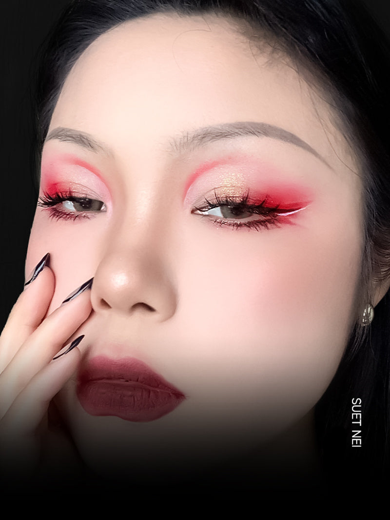 SUET NEI Retro Red Series Monochrome Matte Eyeshadow T3911