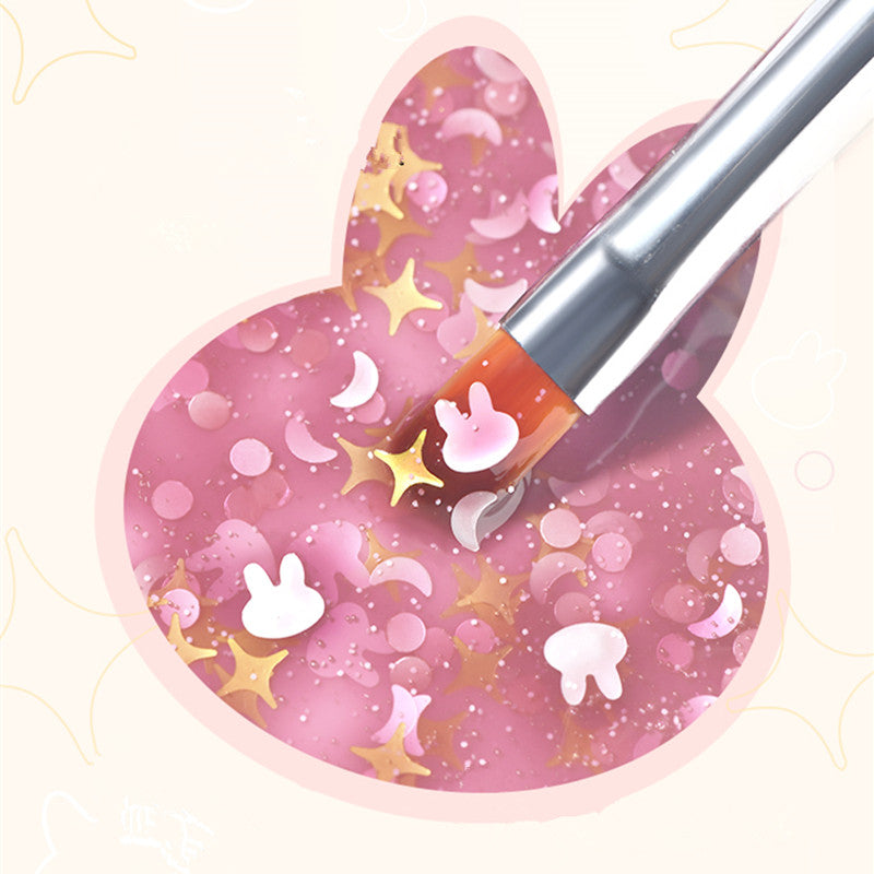 KellyKessa 15ml Cute Rabbit Sequins Glitter Gel Polish T3508