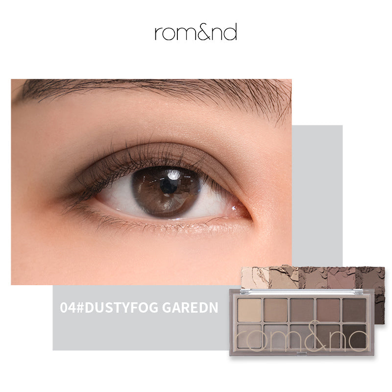 ROMAND 10 Colors Matte & Pearlescent Eyeshadow Palette T4137