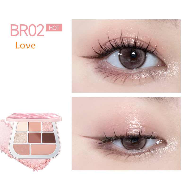 FOCALLURE 8-Color Pearlescent Chameleon Eyeshadow Palette T4304