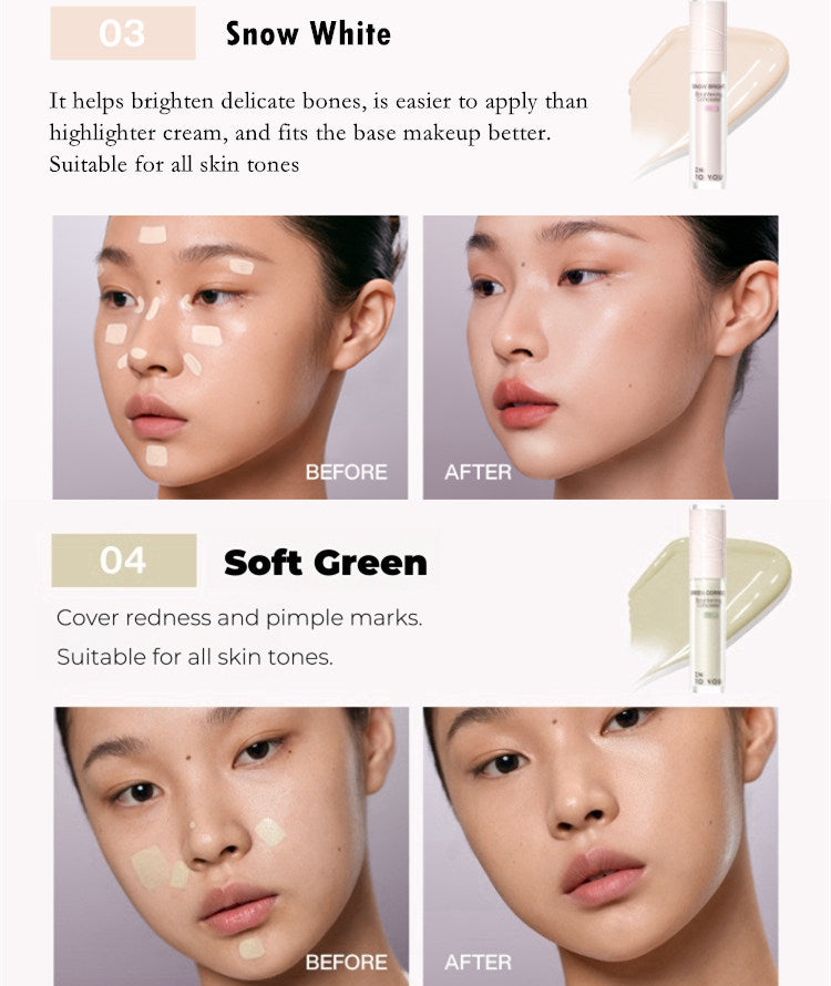 INTO YOU Luftig, fugtgivende og concealervæske T4356