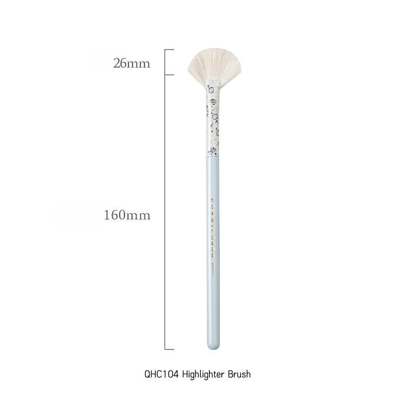 ROWNYEON Blue-and-white Porcelain Professional Makeup Brush 12 Pcs Set T4993