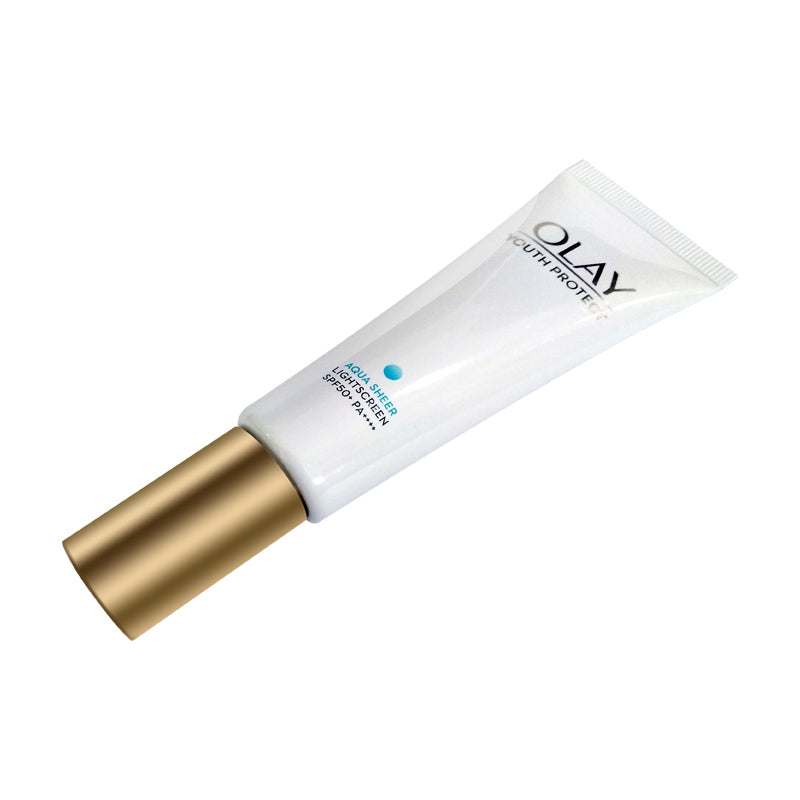 OLAY 30ml Youth Protect Aqua Sheer Light Sunscreen Cream SPF50+ PA++++ T3347