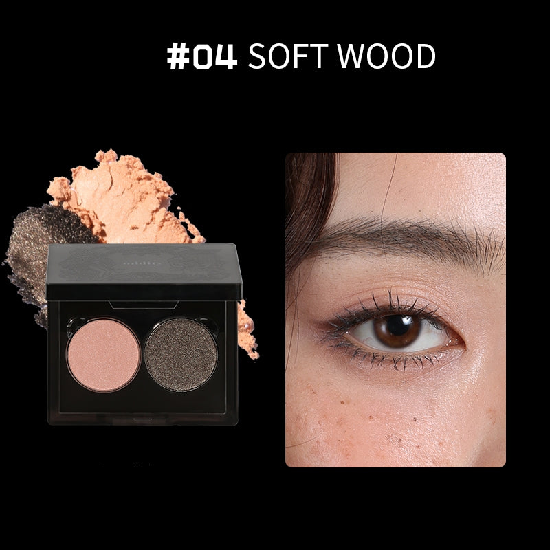 ODDITY 2-Color Matte & Diamond Shimmer Eyeshadow Palette T4961