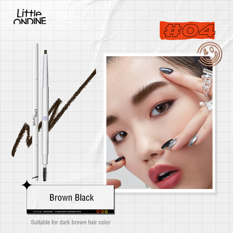 LITTLE ONDINE Waterproof Double-ended Eyebrow Pencil T3808