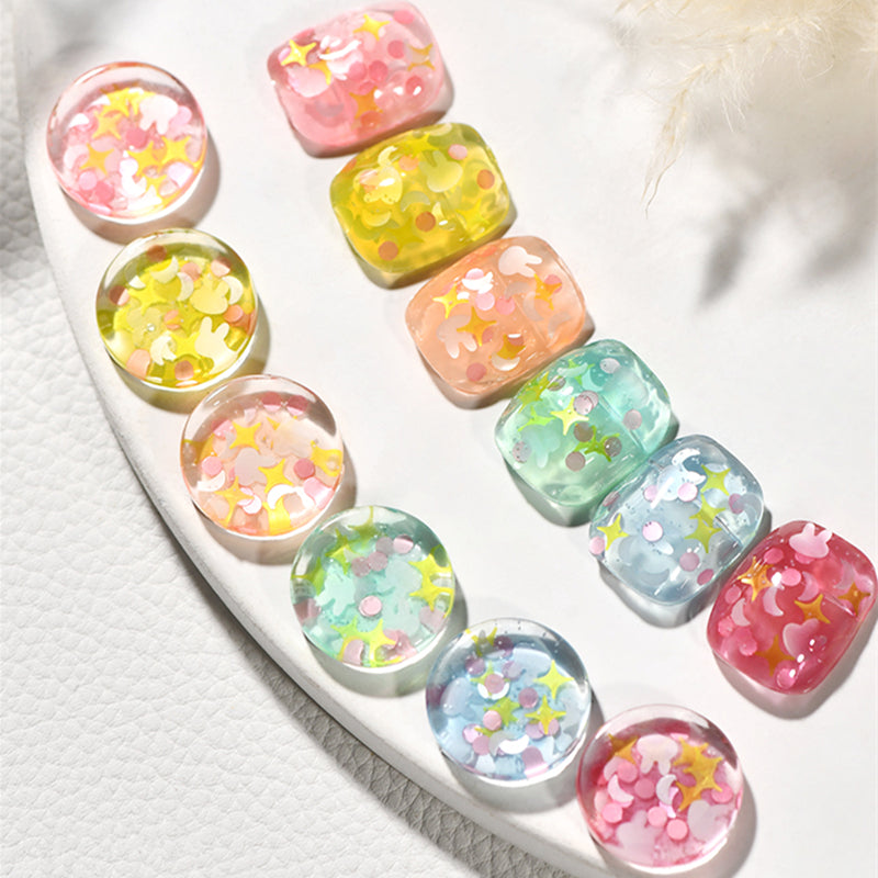 KellyKessa 15ml Cute Rabbit Sequins Glitter Gel Polish T3508