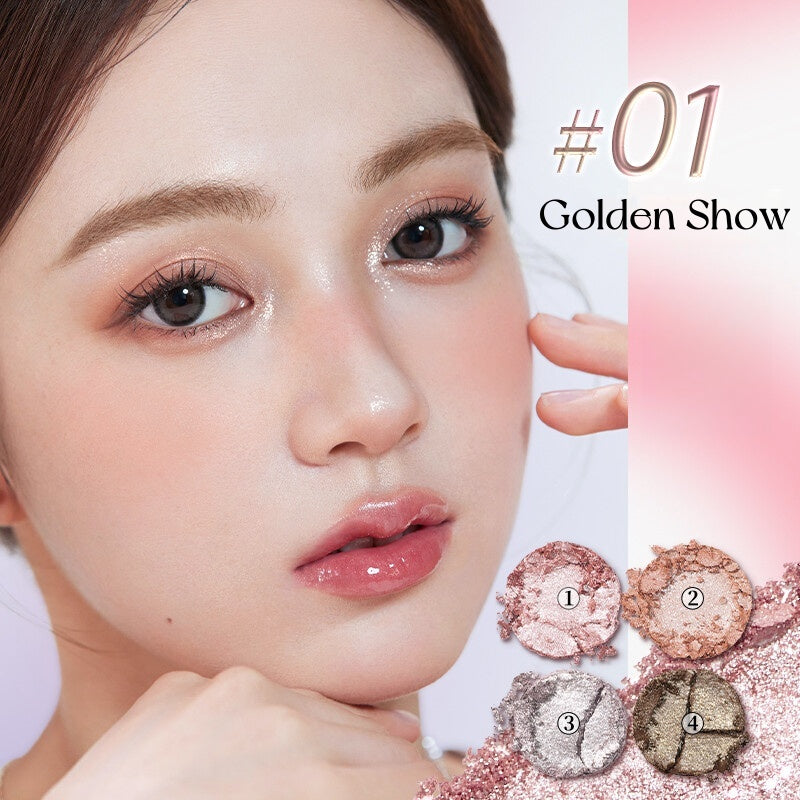 CHIOTURE 4-color Diamond Shimmer Eyeshadow Palette T4765