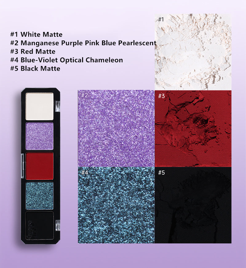 ODDITY 5-Color Chameleon Eyeshadow Palette T3847