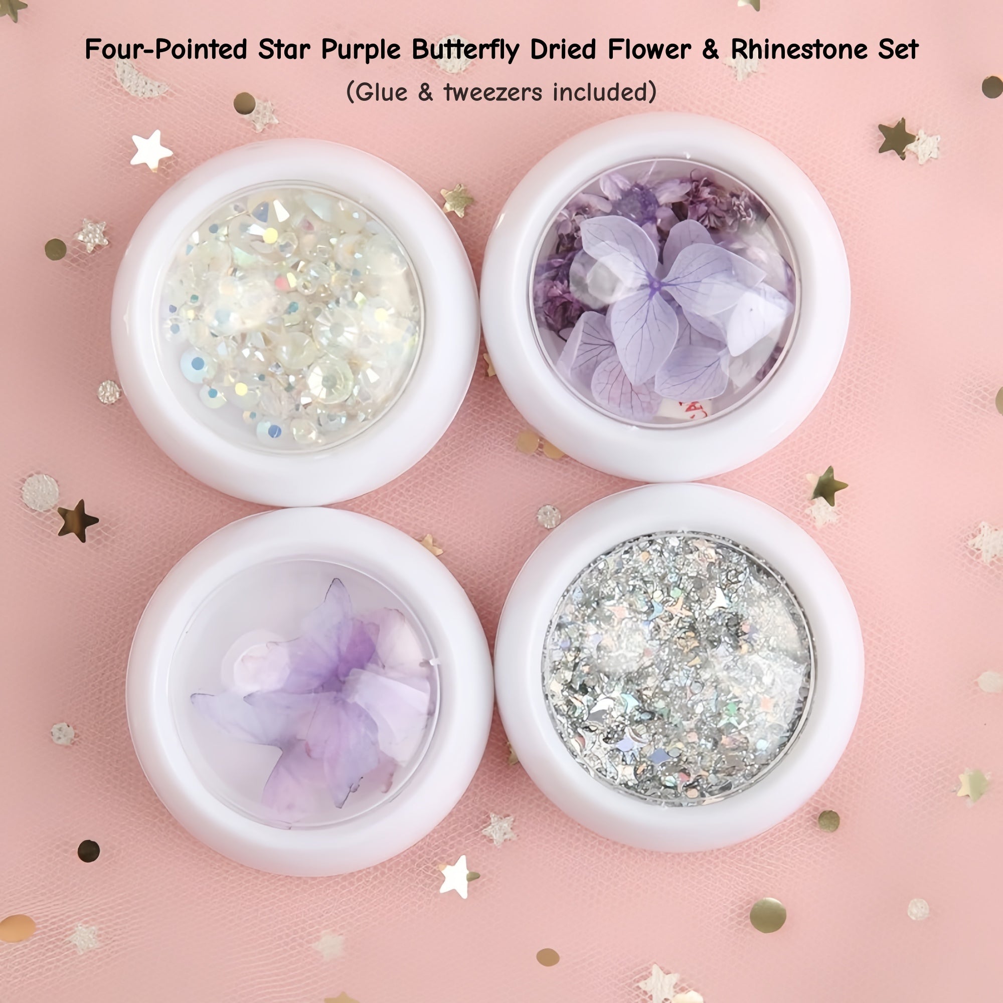 AmazingGirl Glittery Sequin Face Makeup Stickers T5899