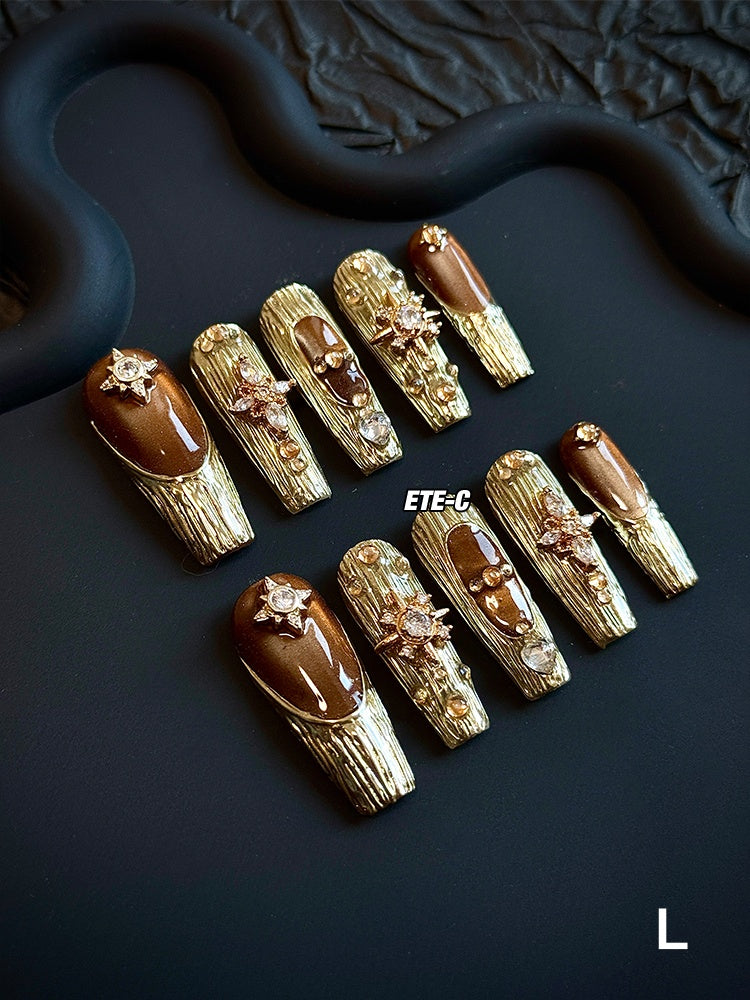 ETERNITY'C Handmade Custom Phantom of Opera Pressed On Wearable Nails T4987