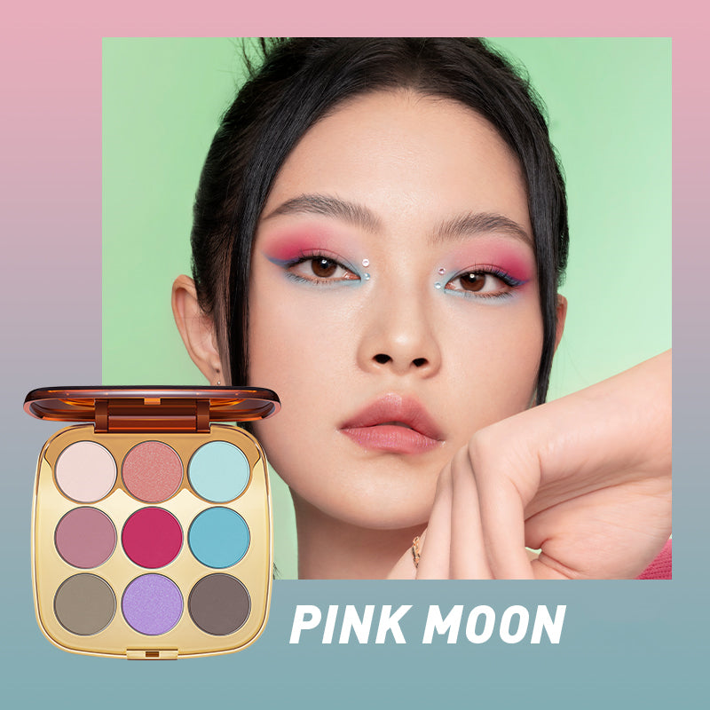 OUT-OF-OFFICE 9 Color Pearlescent Shimmer Matte Eyeshadow Palette T3759