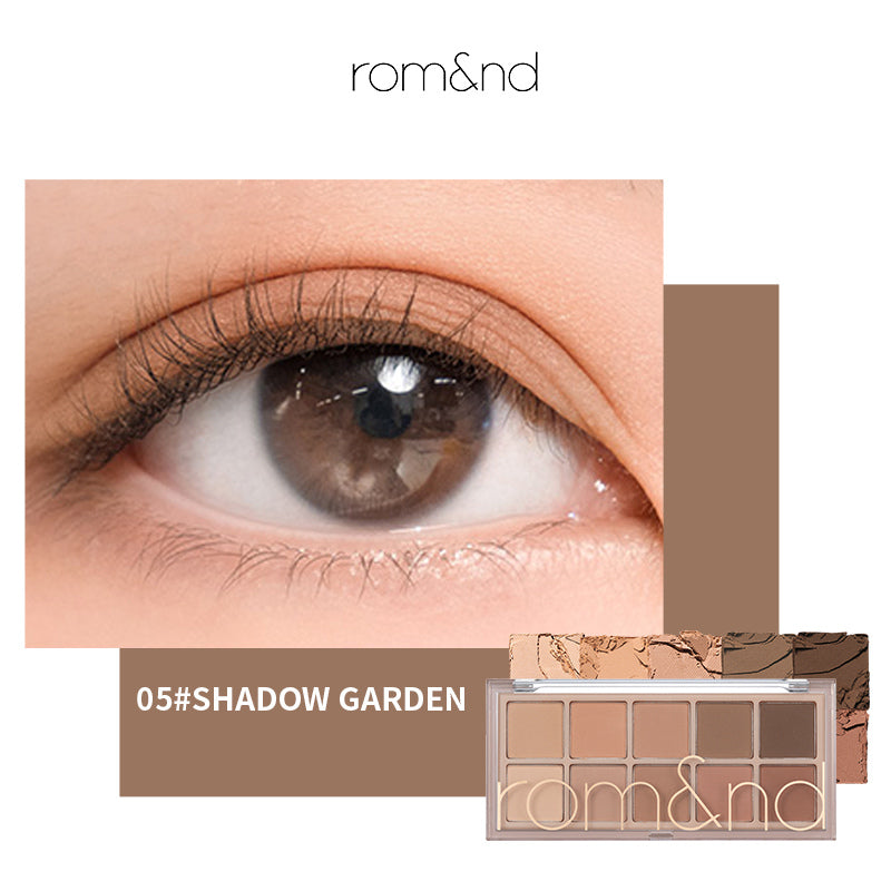 ROMAND 10 Colors Matte & Pearlescent Eyeshadow Palette T4137