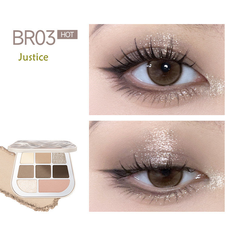 FOCALLURE 8-Color Pearlescent Chameleon Eyeshadow Palette T4304