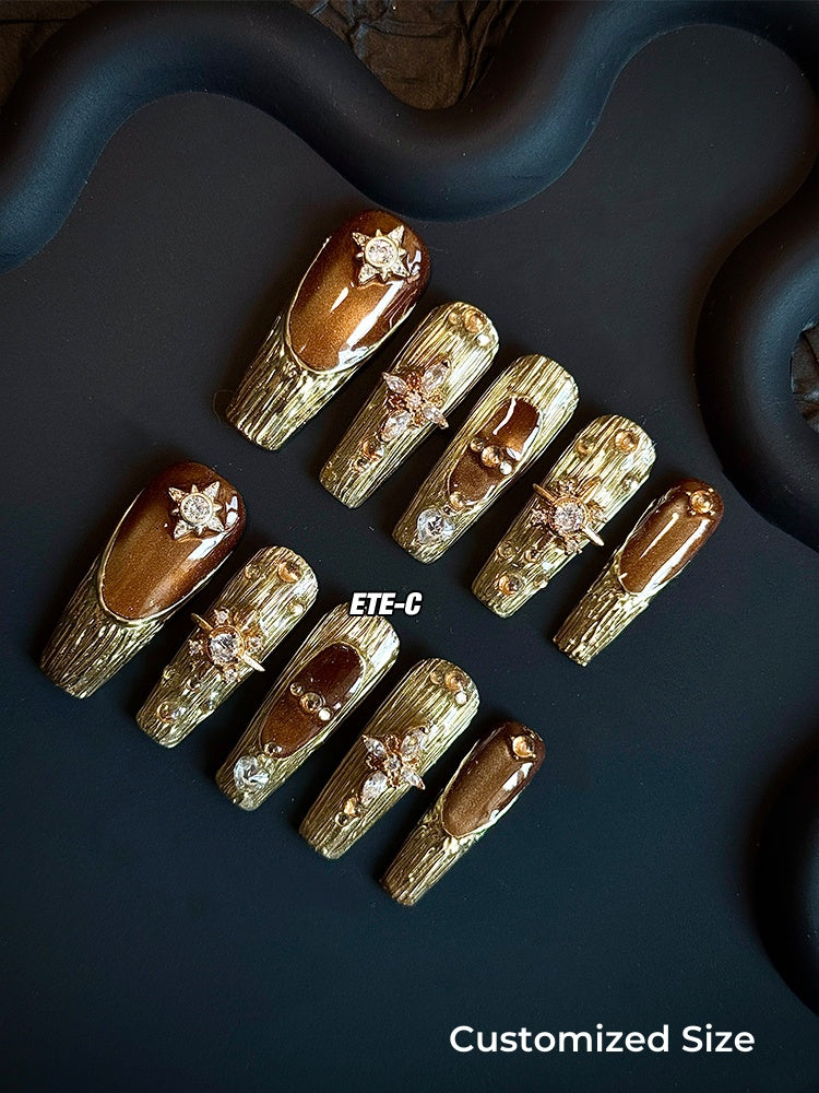 ETERNITY'C Handmade Custom Phantom of Opera Pressed On Wearable Nails T4987