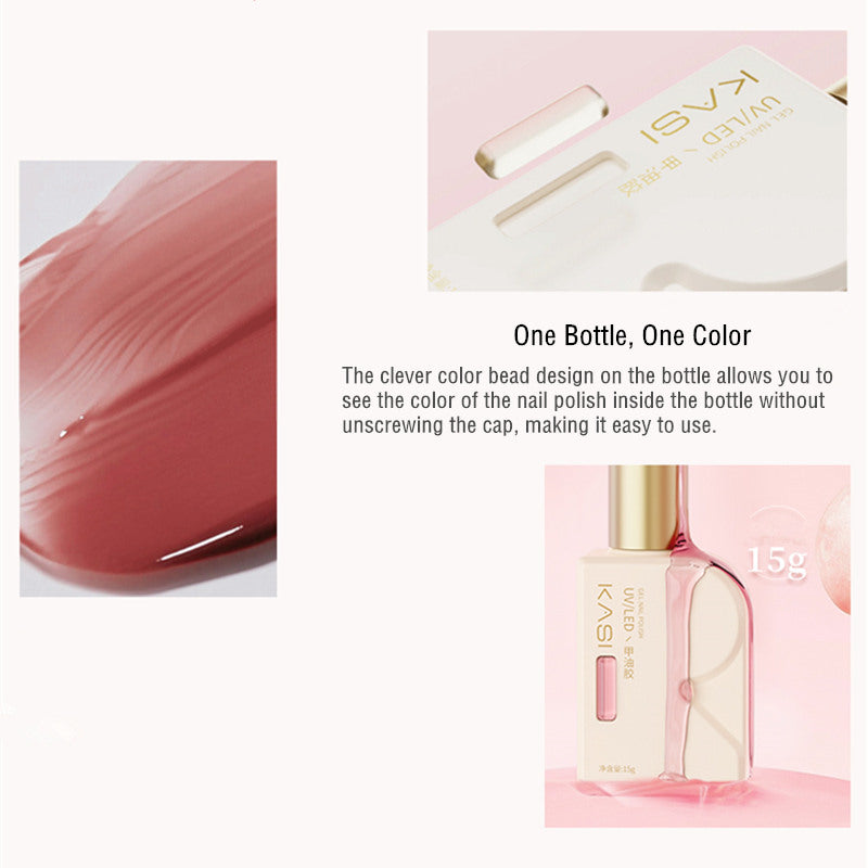 KaSi 15ml Healthy Jelly Jade Nude Series Gel Polish (One Bottle, One Color) T3584