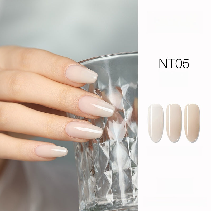DANZHIHE 12g Semi-transparent Nude French Jade Gel Polish T4839