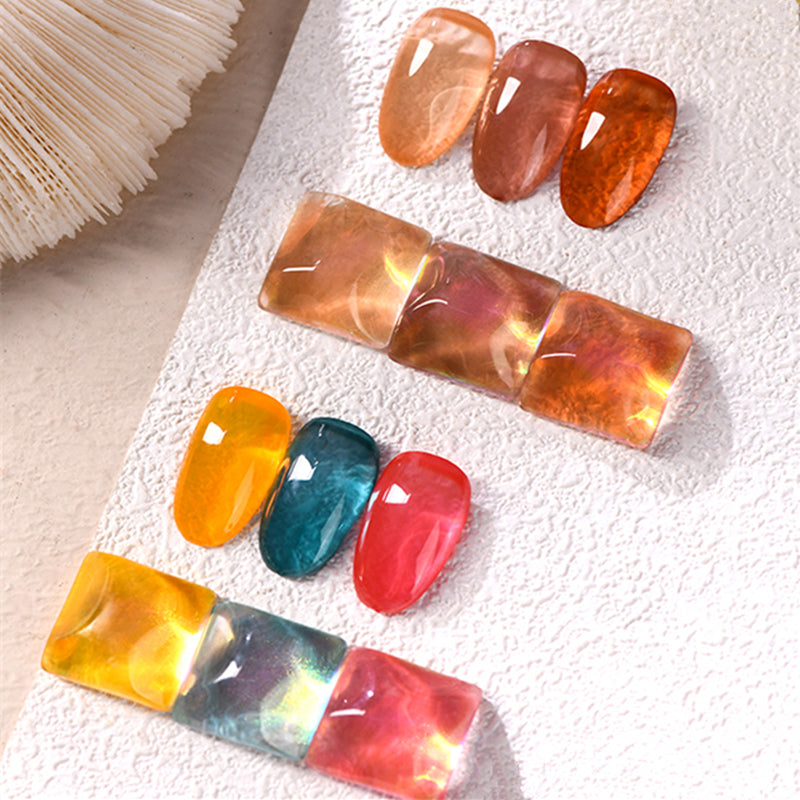 KellyKessa 15ml Luxury Crown Series Tortoiseshell Amber Gel Polish T3502