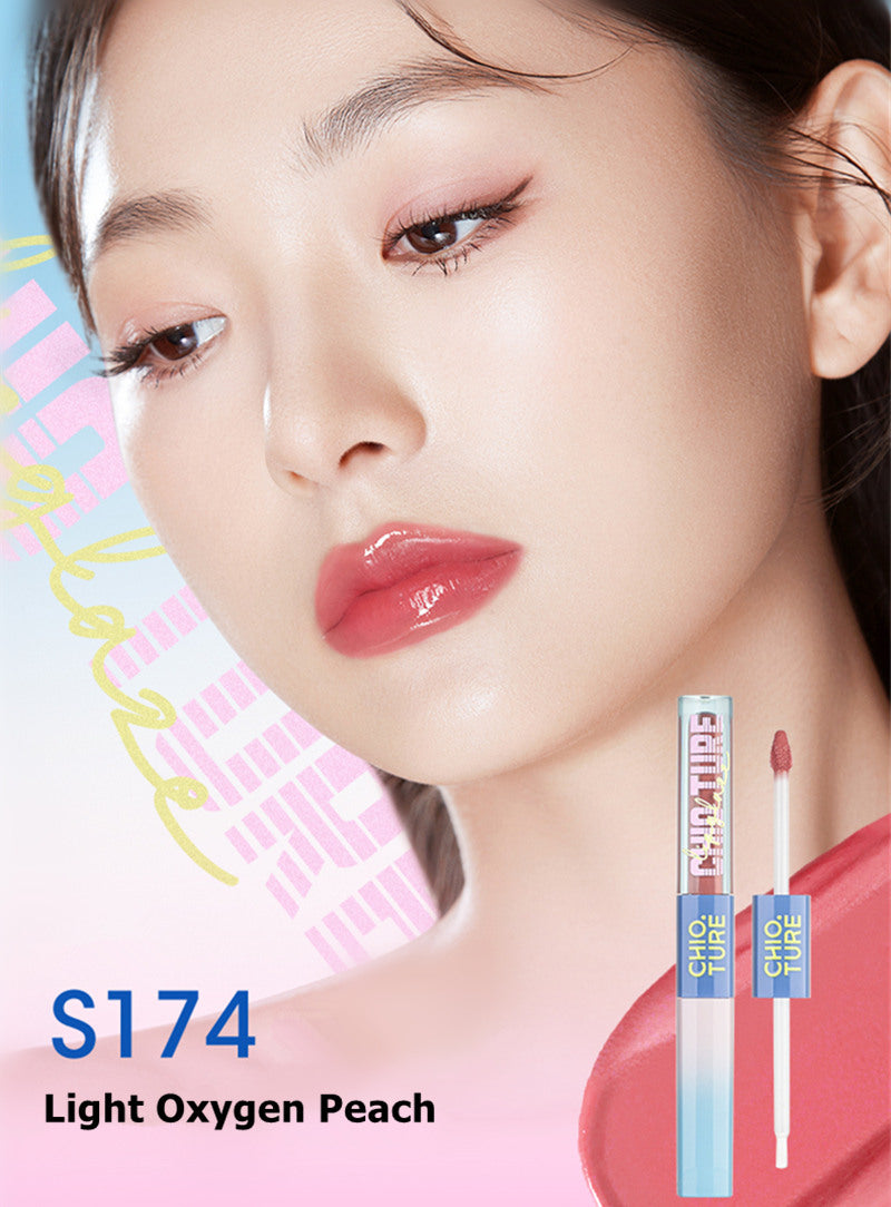 CHIOTURE Double-ended Matte & Mirror Lip Glaze T3694