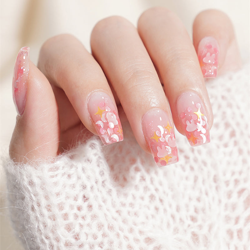 KellyKessa 15ml Cute Rabbit Sequins Glitter Gel Polish T3508