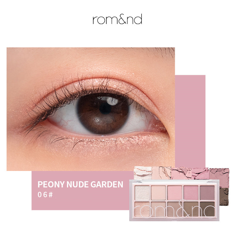 ROMAND 10 Colors Matte & Pearlescent Eyeshadow Palette T4137